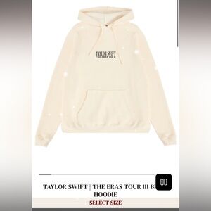 Taylor Swift Cream Hoodie new in bag